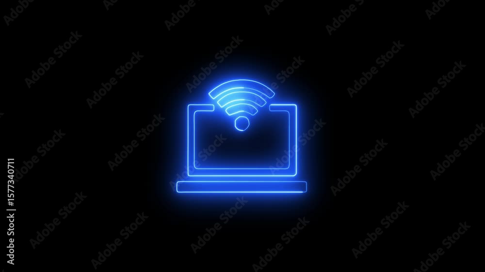 wifi Computer canned. Coding Processing In Laptop With Alpha Channel, It can be used in motion graphics and VFX projects icon animated video wifi Computer canned. Coding Processing In Laptop With Alpha Channel, It can be used in motion graphics and VFX projects icon animated video