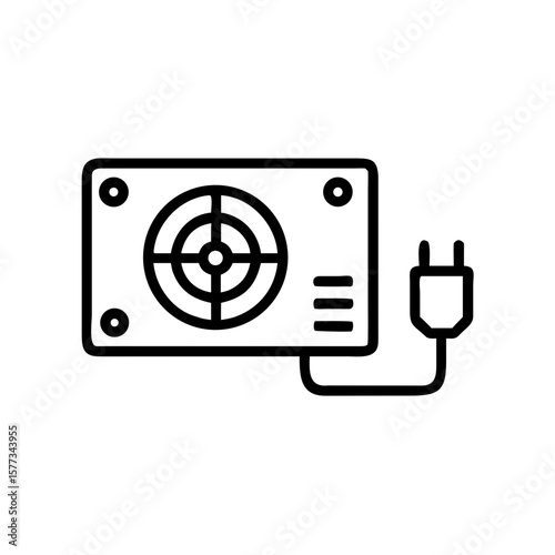 PC Power supply vector