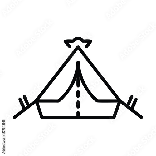 Vintage camping and outdoor adventure emblems