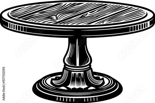 old fashioned table