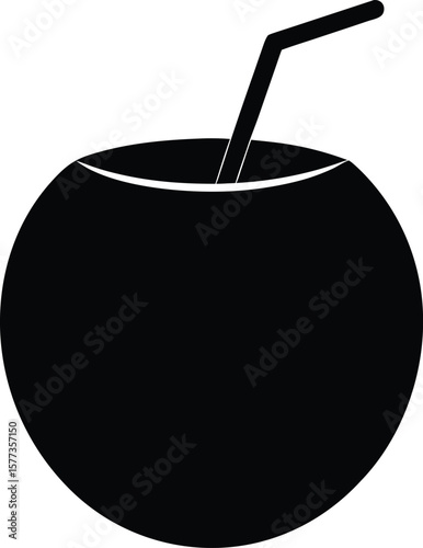 Coconut drink vector design and illustration