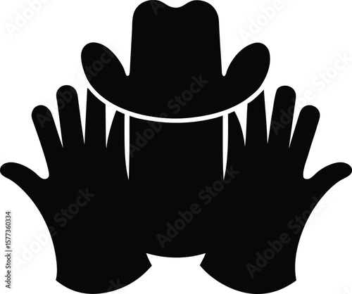 Noir homme d'affaires gens silhouette debout affaires vecteur illustration