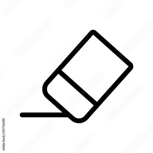 eraser line icon