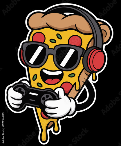 Gamer Pizza Video Gaming Enthusiast Gamer