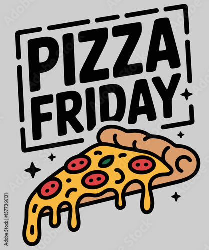 Pepperoni Pizza Friday Italian Food Lover