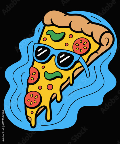 Pineapple Pizza Hawaiian Floating Food funny Snack Lover
