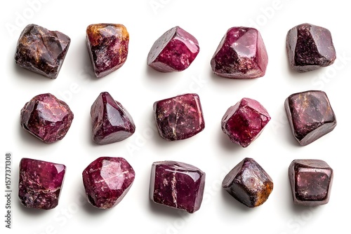 Raw Red Garnet Stones for Sale – Natural Uncut Gemstones for Jewelry Making, Crystal Healing, Collectors, and Crafts