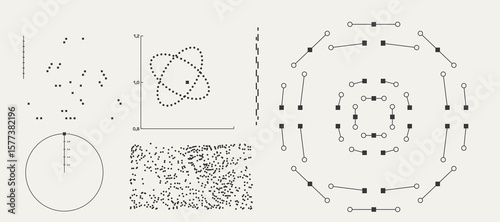 Utilitarian Graphic Set Diagrams, Shapes, Lines. Fully editable Vector assets