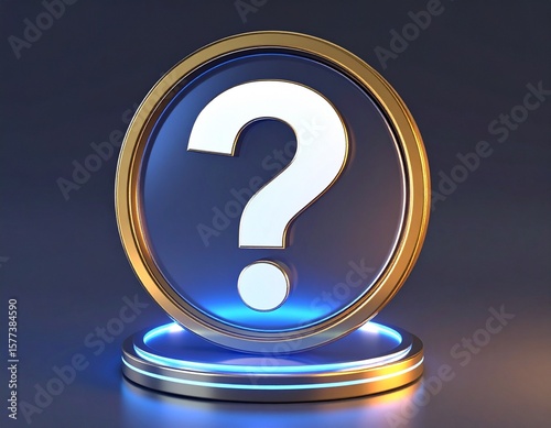 3d question mark