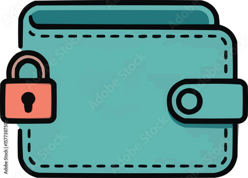 Secure your finances with this modern wallet icon, symbolizing safety and smart money management
