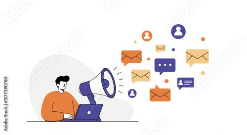 Engaging digital communication with social media marketing strategy