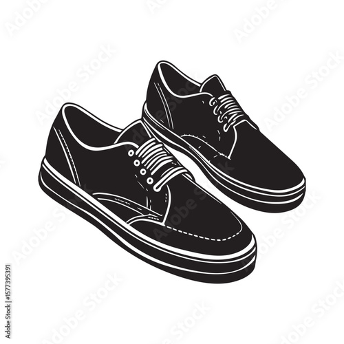 sport shoes vector illustration