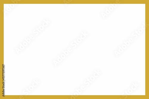 Simple gold border frame with white background, good quality frame, photo frame