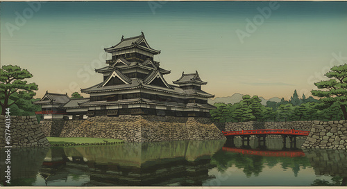 chinese pavilion in the park