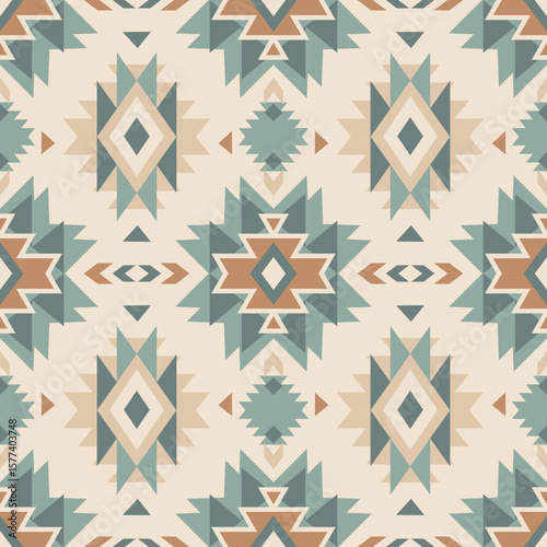 Boho seamless pattern. Traditional ornament. Tribal pattern. Folk motif. Can be used for wallpaper, textile, invitation card, wrapping, web page background.