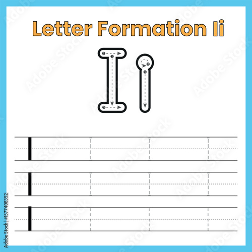Letter formation I

Tracing letter I

Handwriting practice letter I

Letter I worksheet

Uppercase and lowercase I

Printable letter I tracing

Preschool handwriting worksheet

Kindergarten writing pr
