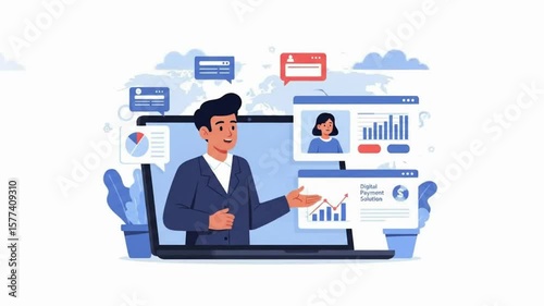 Online Business Presentation and Digital Solution Demonstration