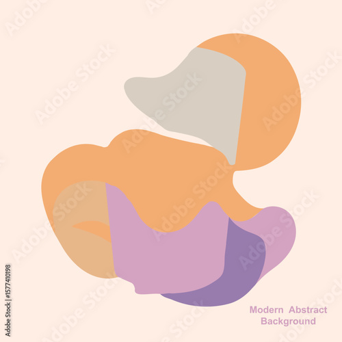 Abstract background in a modern style. Poster with a simple flat design