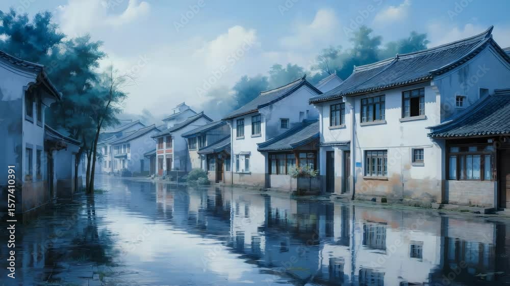 Jiangnan Water Town Scenery【4K】 Jiangnan Water Town Scenery【4K】