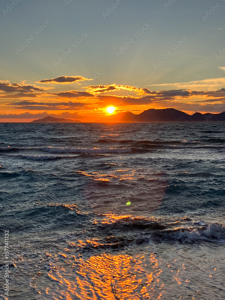 Fototapeta premium Sunset sea