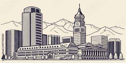 Centennial, CO Skyline: Modern Suburbs, New Developments & Rocky Mountains