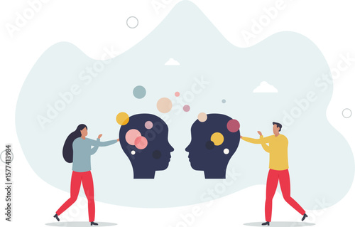 Empathy and emotional connection or support for couple. character life .