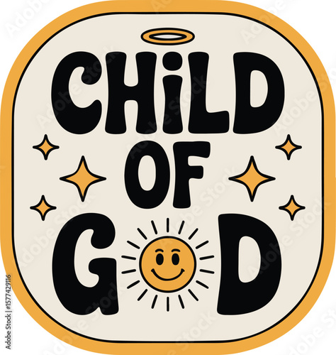Child of God design transparent isolated vector png