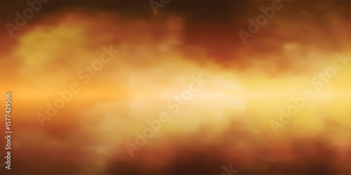 Abstract Smoky Cloud Texture Background in Warm Golden Brown Tones – Atmospheric Grunge Design. EPS vector illustration