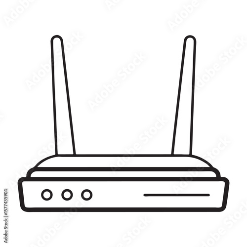 wireless router vector illustration