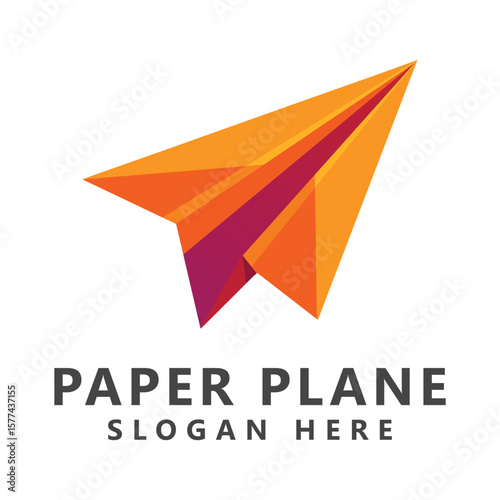 Free Download Logo illustration paper plane colorful Template - GFXLoad