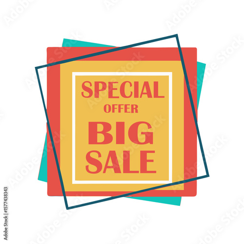 Vibrant Sale Banner With Bold Text offer big sale