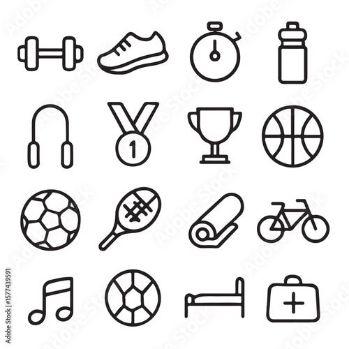 Business icons. Business and Finance web icons in line style. Money, bank, contact, infographic, Icon collection, Vector illustration, Money, Banking, Infographics & Contact Symbols.
