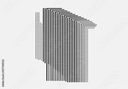  Black and White Geometric Optical Illusion