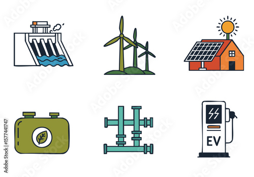 Renewable Energy Icons: A Visual Guide to Clean Power Sources