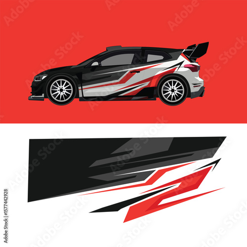 decal livery design for racing car body wraps
