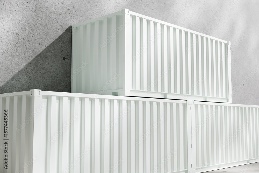 Fototapeta premium Blank Container background Texture Mockup 