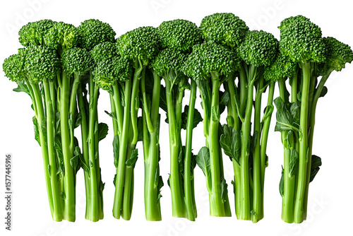 Wallpaper Mural Closeup of some stems of broccolini on white background Torontodigital.ca