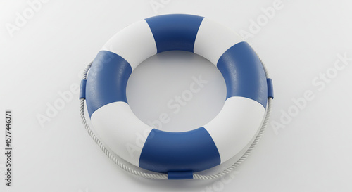 Essential maritime safety equipment for aquatic environments on a clean backdrop