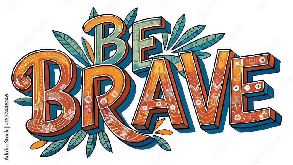 Naklejka premium A vibrant red T-shirt carries the message 