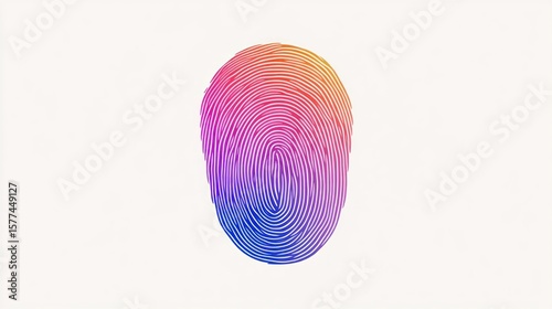 Biometric identity fingerprint scanner for financial access and digital application security.