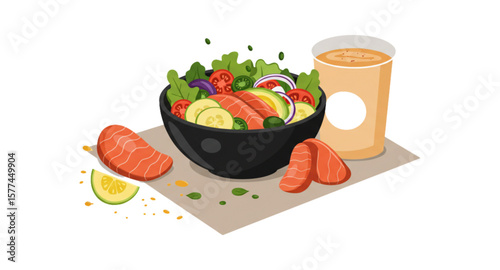 A bowl of salad