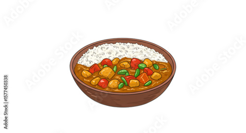 Rice and curry