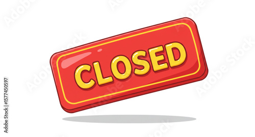 red closed tag