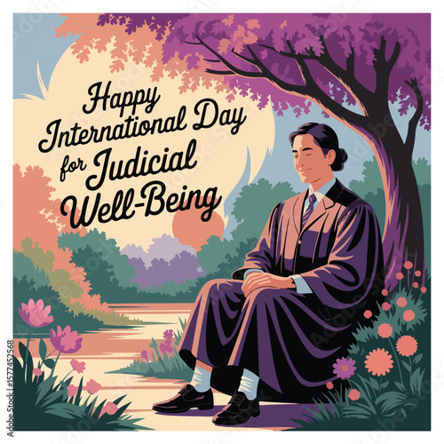 International Day on Judicial Well-being Poster