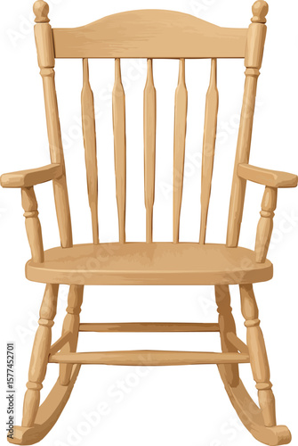 wooden rocking chair