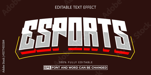 Esport text effect, Editable text style