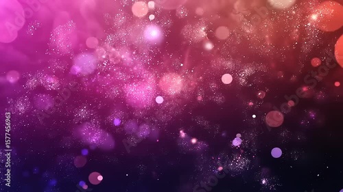 Colorful bokeh background with starry effect