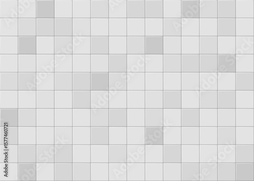 Seamless light gray tile texture with subtle tonal variation, perfect for interior surfaces, architectural visualization, or material maps, ideal for UI backgrounds, mockups, or product visualizations