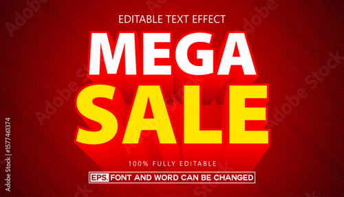 Mega sale editable text effects