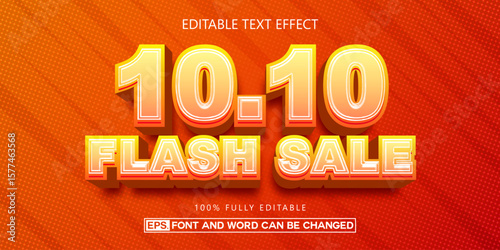 Flash sale text effect, Editable text style